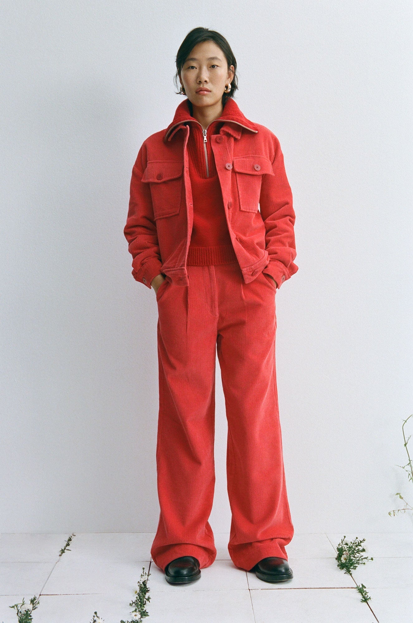 Red wool Tanit sweater