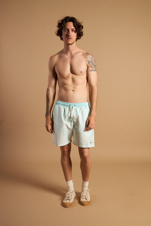 Men's Trendsplant X Antonyo Marest Hotel Del Sol Seaqual®Yarn Swim Short Foam White