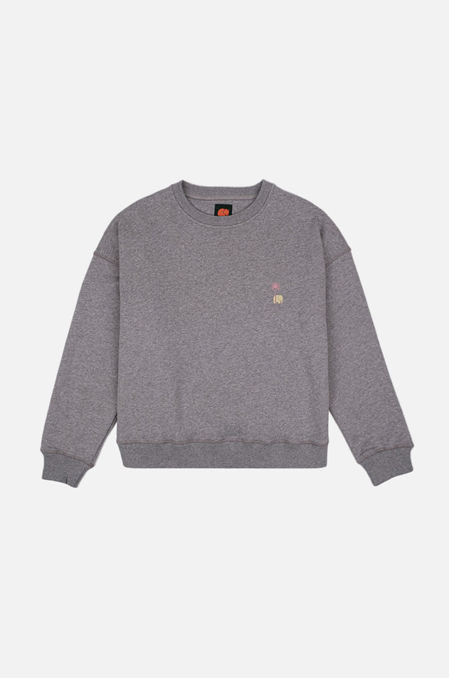 Women's Antonyo Marest X Trendsplant Art Hut Oversized  Sweater Sport Grey