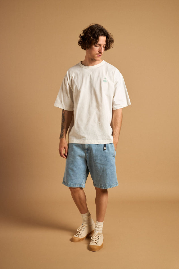 Men's Trendsplant x Antonyo Marest Keychain Oversized Heavy T-Shirt Foam White