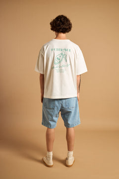 Men's Trendsplant x Antonyo Marest Keychain Oversized Heavy T-Shirt Foam White