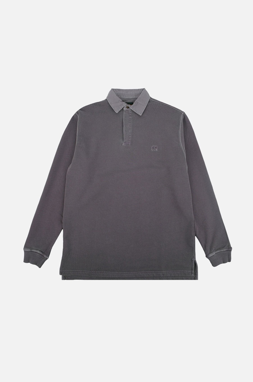 Essential Pigment Heavyweight Polo Sweater Pewter