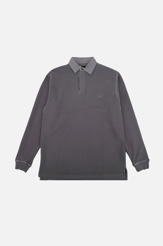 Essential Pigment Heavyweight Polo Sweater Pewter