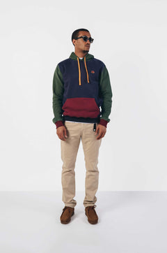 Color Block Hoodie Trendsplant Blue
