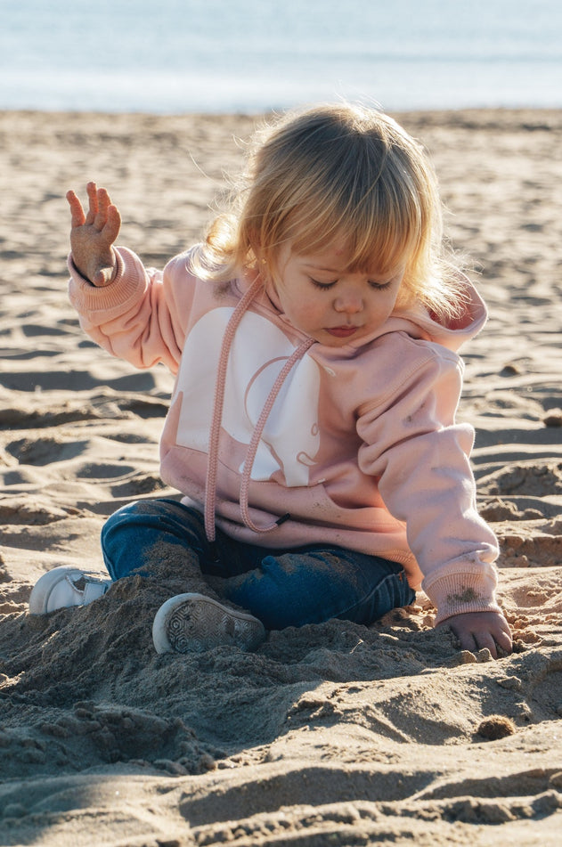 Kids' Organic Classic Hoodie Pale Pink