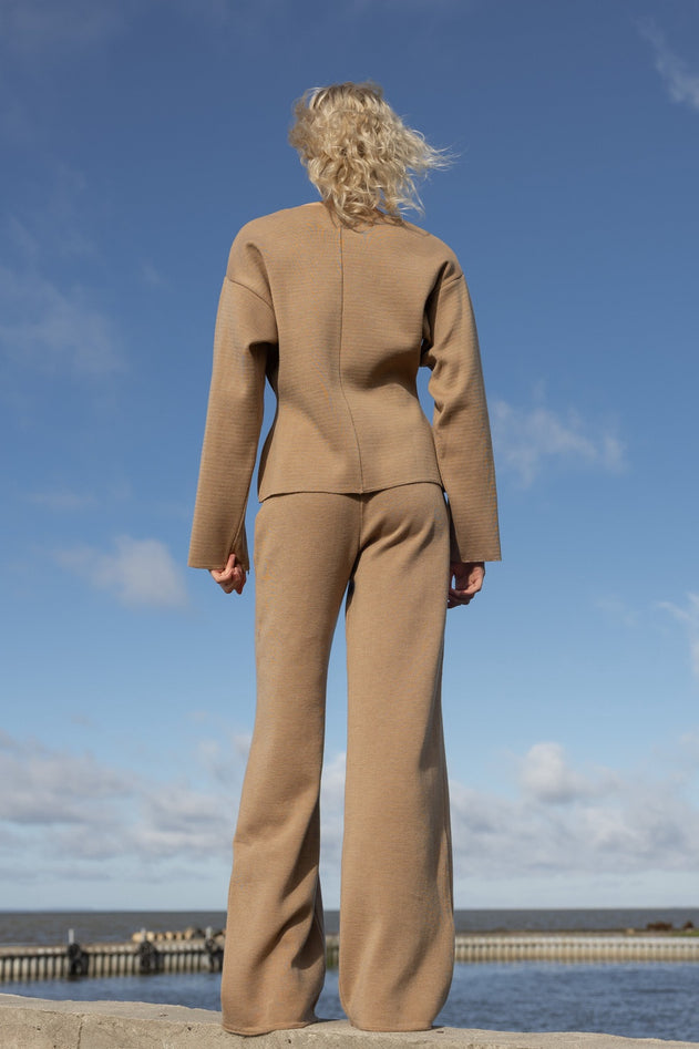 Bene Merino Wide Pants Beige