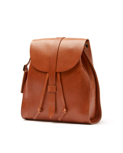 Leather Backpack Mod 130 Cuoio Brown