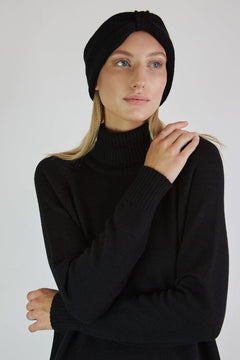 Merino Wool Dress With Raglan Sleeves And Roll Neck