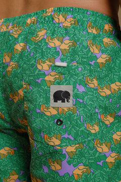 Men's Trippyplant Swim Shorts Mystic Mint