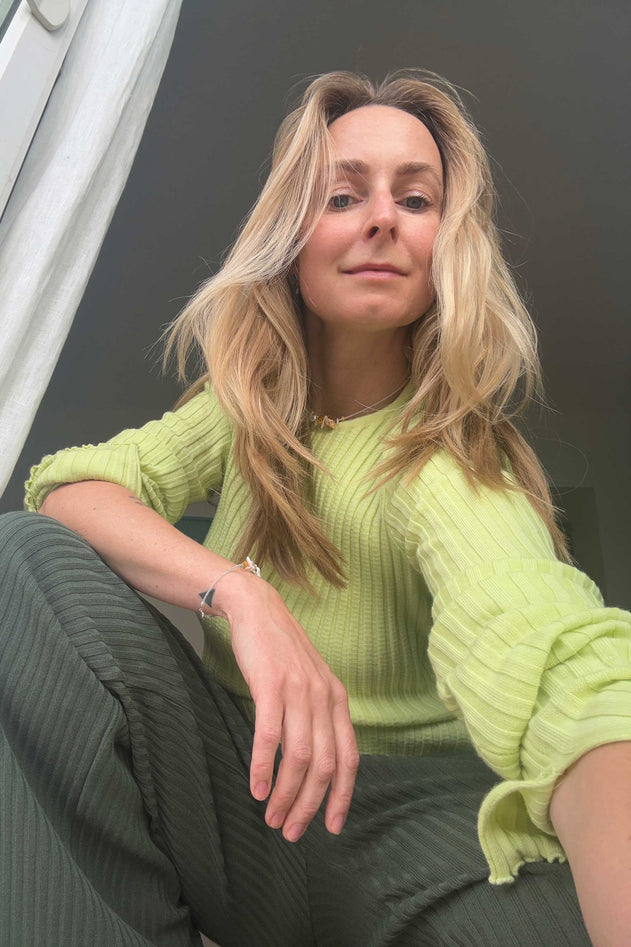 Brera Merino Long-Sleeve Top Limone