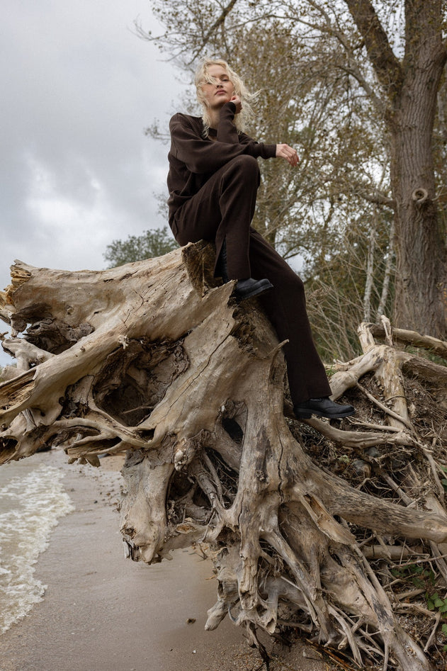 Ora Merino Pants Chocolate