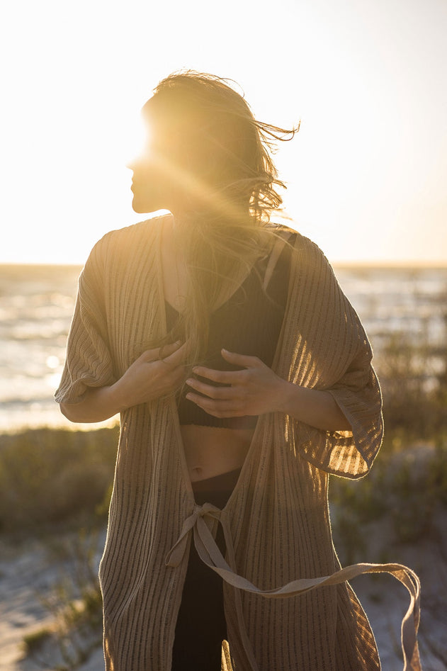 Sole Linen Beach Dress Sand