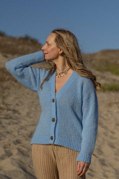 Melody Mohair Cardigan Sky Blue