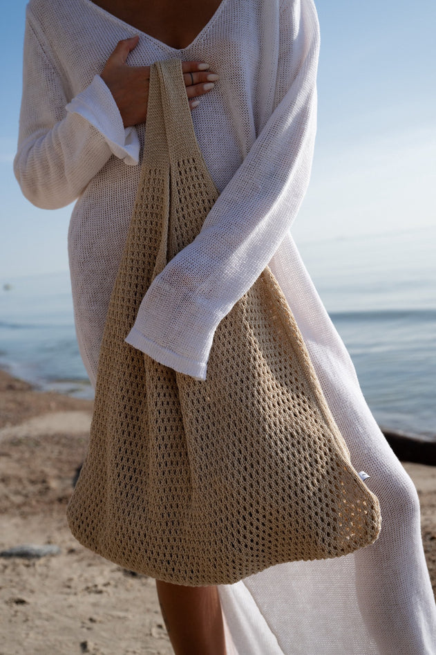 Mare Linen Summer Bag Sand