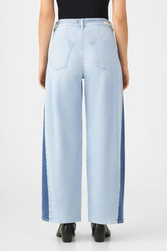 Blink Wide Cropped Jeans Two Tone