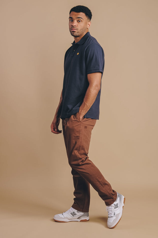 Organic Essential Polo Shirt Trendsplant Blue