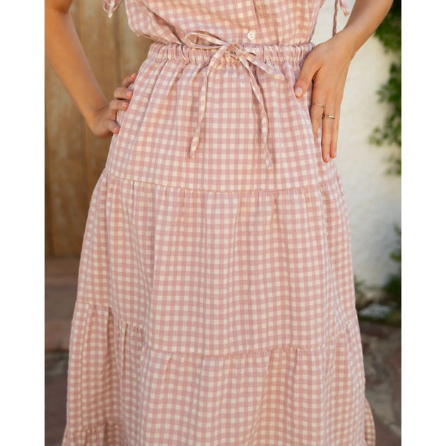 Breeze Skirt Pink Gingham