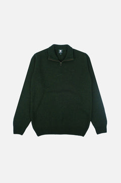 Bernia Quarter Zip Knit Forest