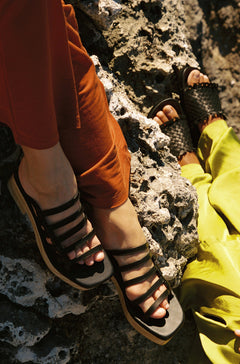 Gardenia Wedge Sandal Black