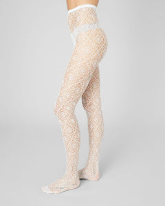 Lykke Net Tights Ivory