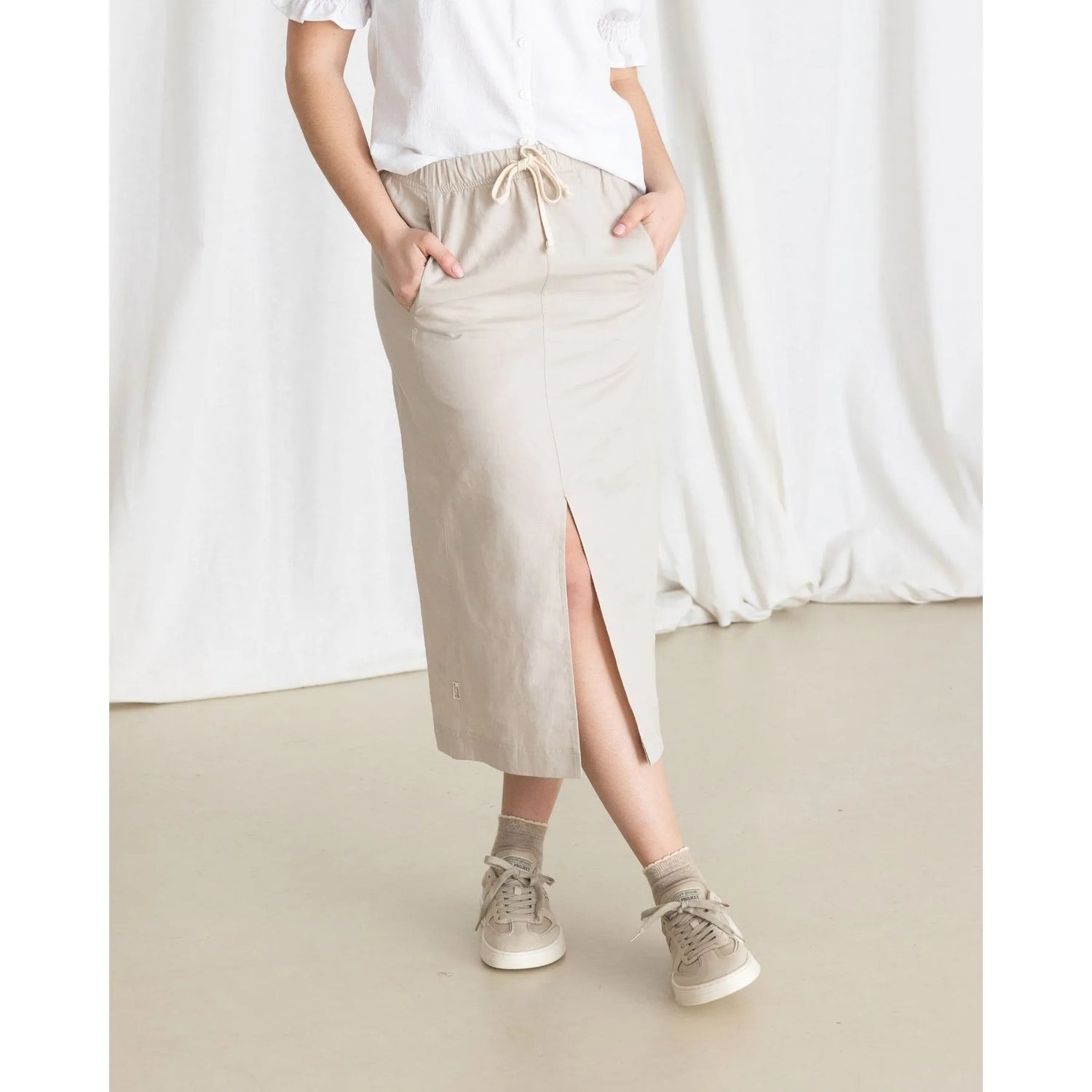 Long Skirt Beige