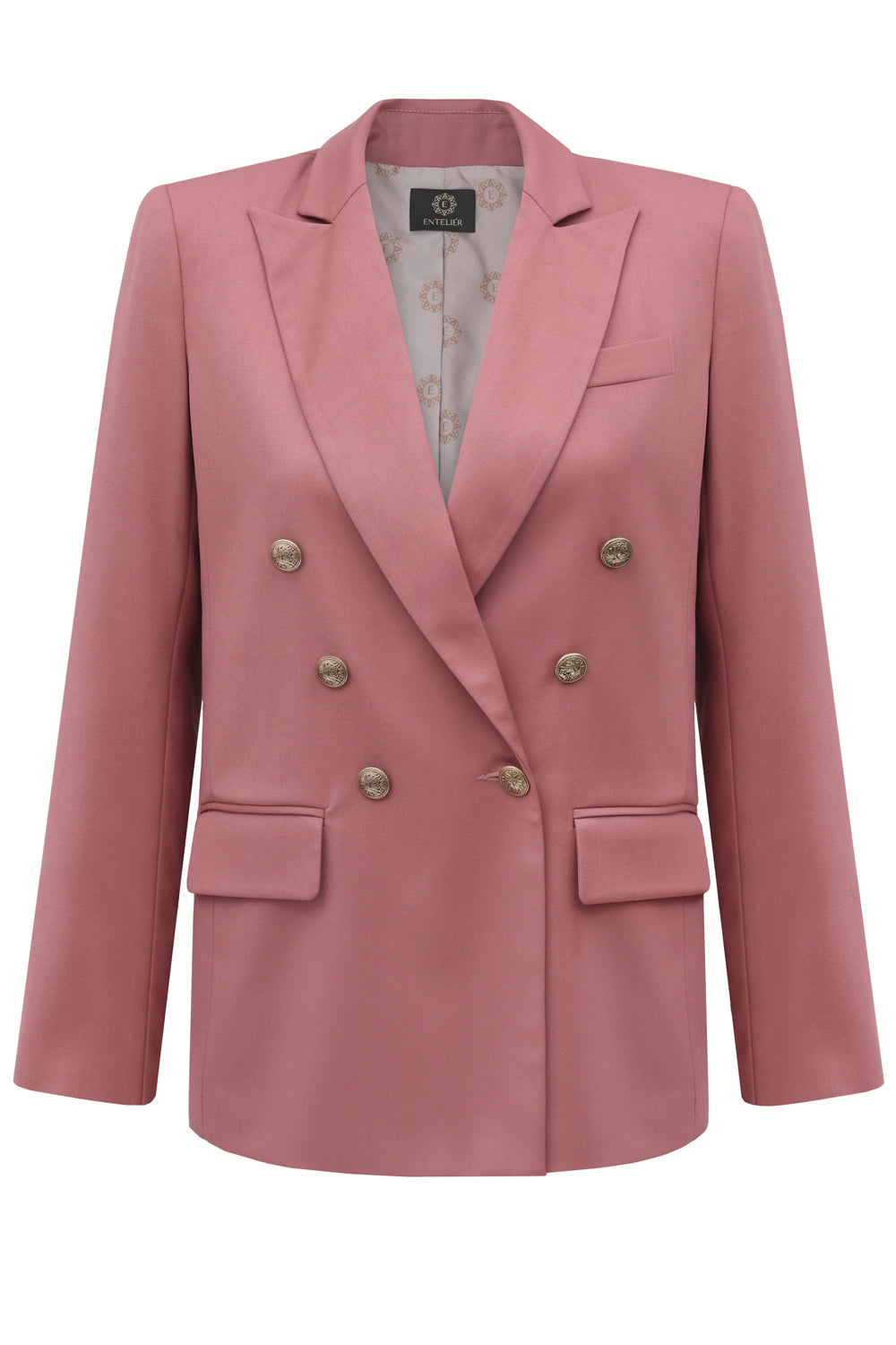 Double-Breasted Blazer Dusty Pink