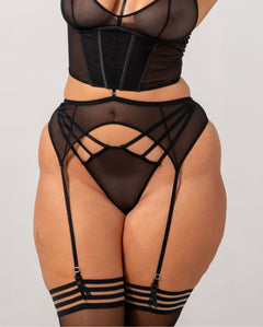 Mesh Suspenders Black