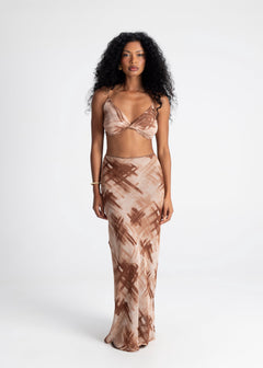 Perla Twisted Front Top Earth