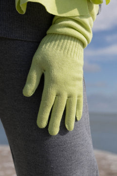 Via Merino Wool Gloves Limone