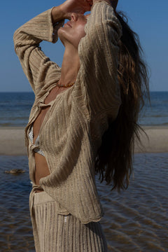 Sole Linen Cardigan Sand