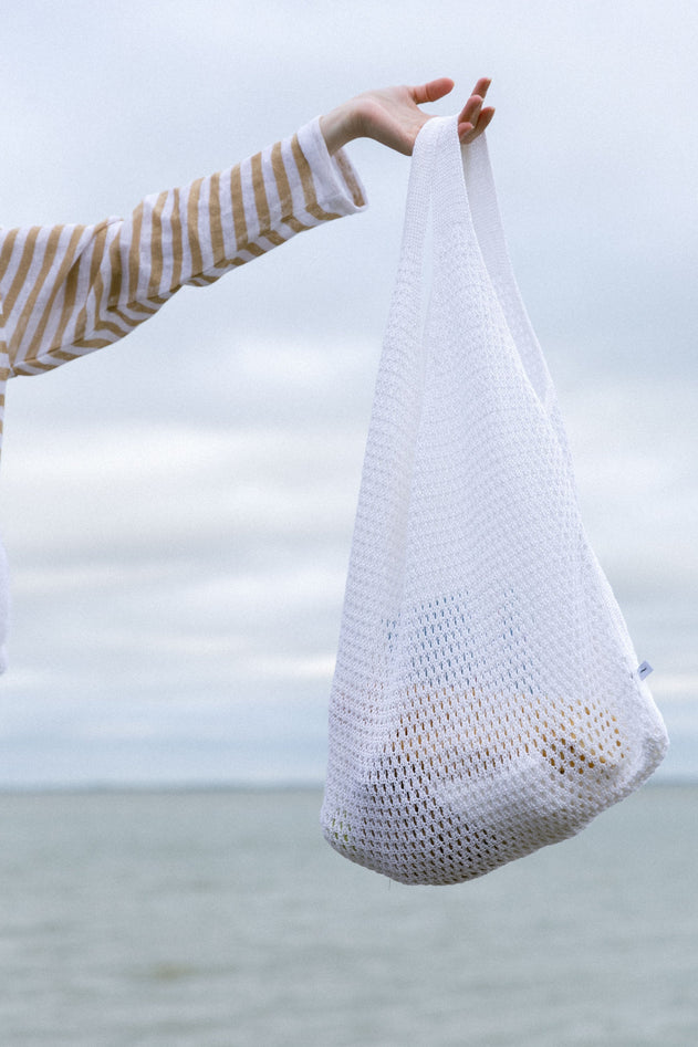 Mare Linen Summer Bag White