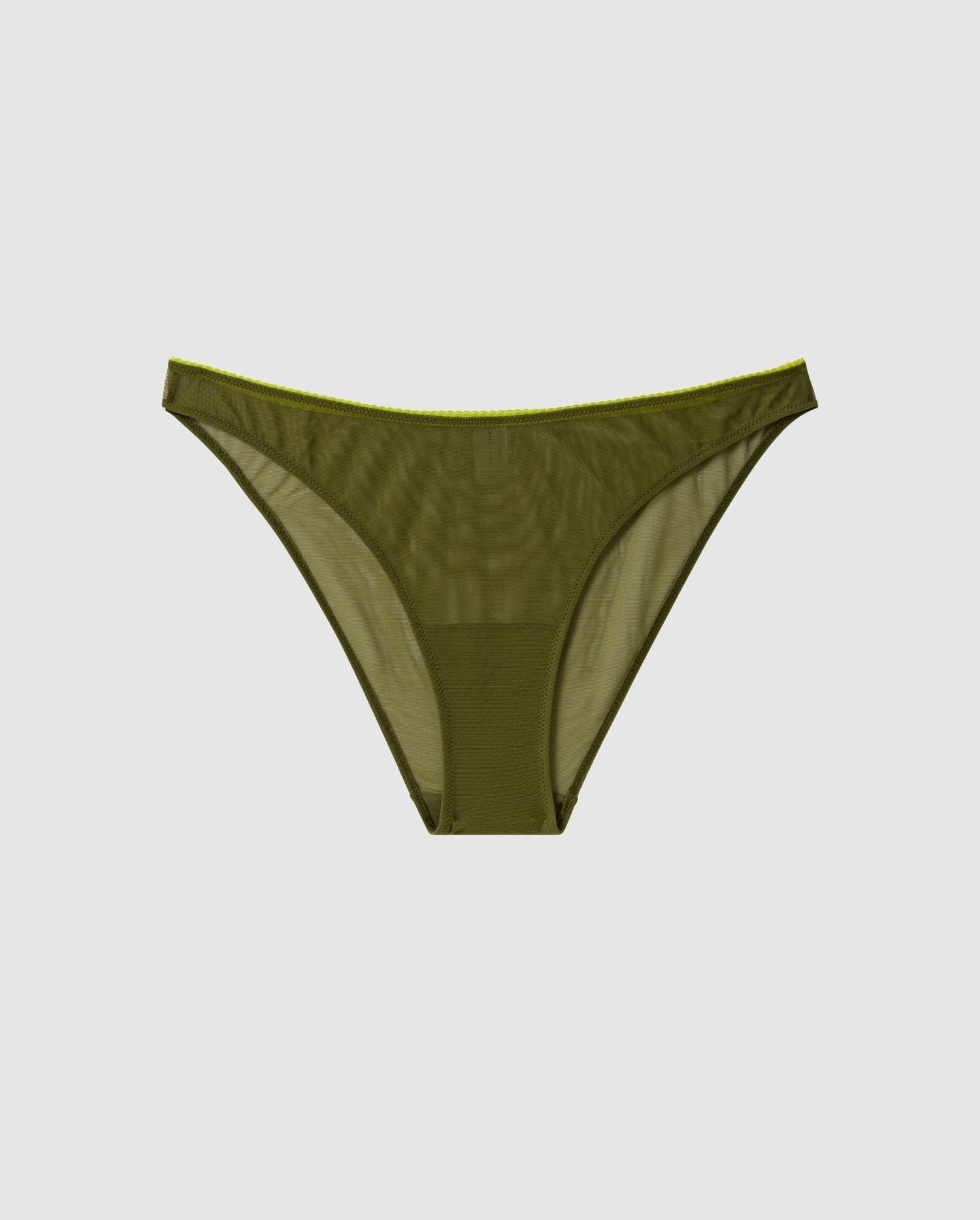 Mesh Bikini Briefs Olive