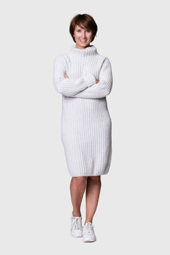 Utö Knitted Dress Short Light Grey