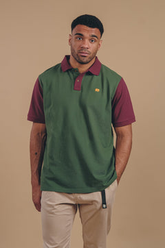 Color Block Polo Shirt Greener Pastures