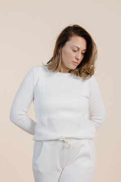 Kali Long Sleeve Top White