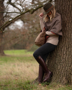 Waxed Cotton Tote Brown