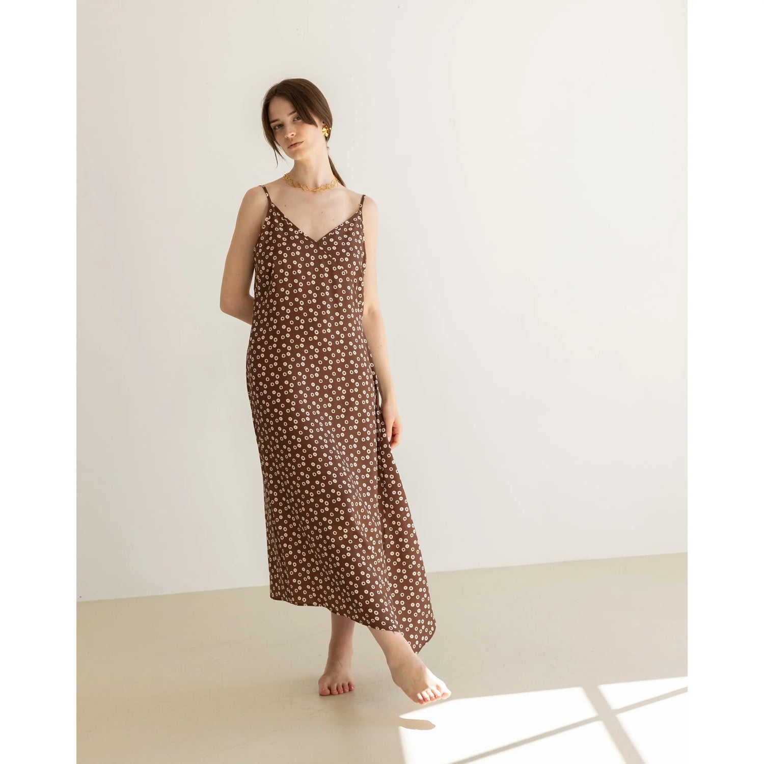 Famara Bubble Mekko Ruskea