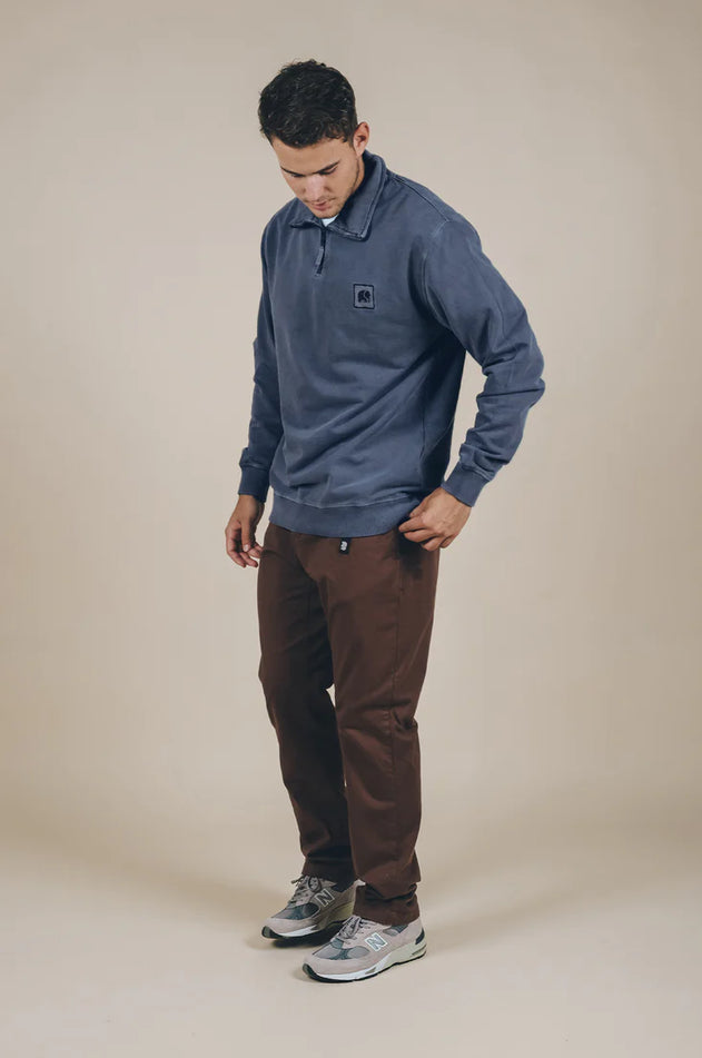 Sauce Loopback Svetari Kaulusvetoketjulla Haalentunut Sininen