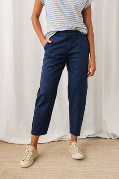 Olkhon Trousers Washed Navy Blue