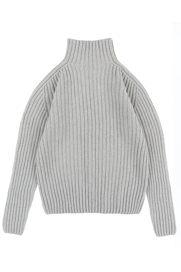 Utö Wool Sweater +length Light Grey