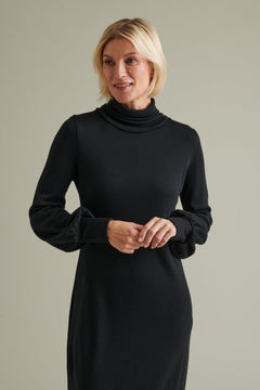 Galtby Turtleneck Knitted Dress Black