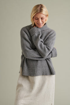 Kökar Merino Wool Sweater Grey