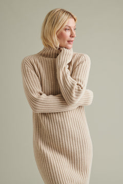 Utö Knitted Dress Short Beige