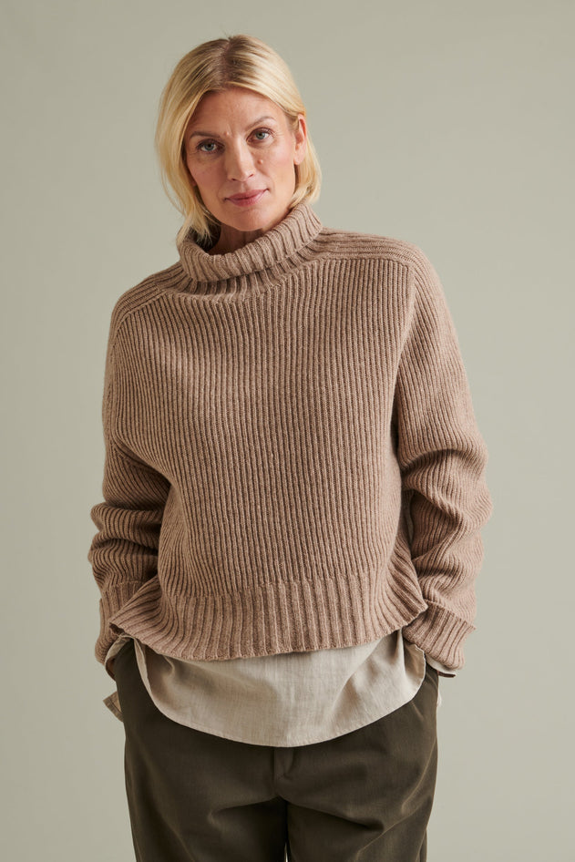 Kökar Merino Wool Sweater Brown