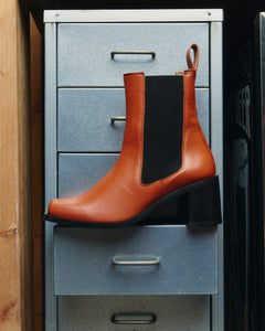 Orangine Squared Heel Boots