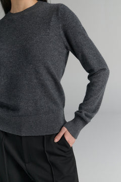 RHEA145 Merino-Cashmere Crew Grey