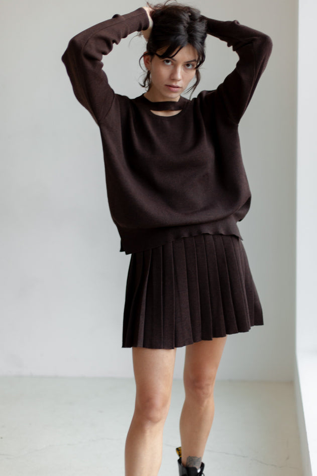 Rotondo  Merino Jumper Chocolate