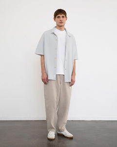 Knit Bowling Shirt Moonlight Grey