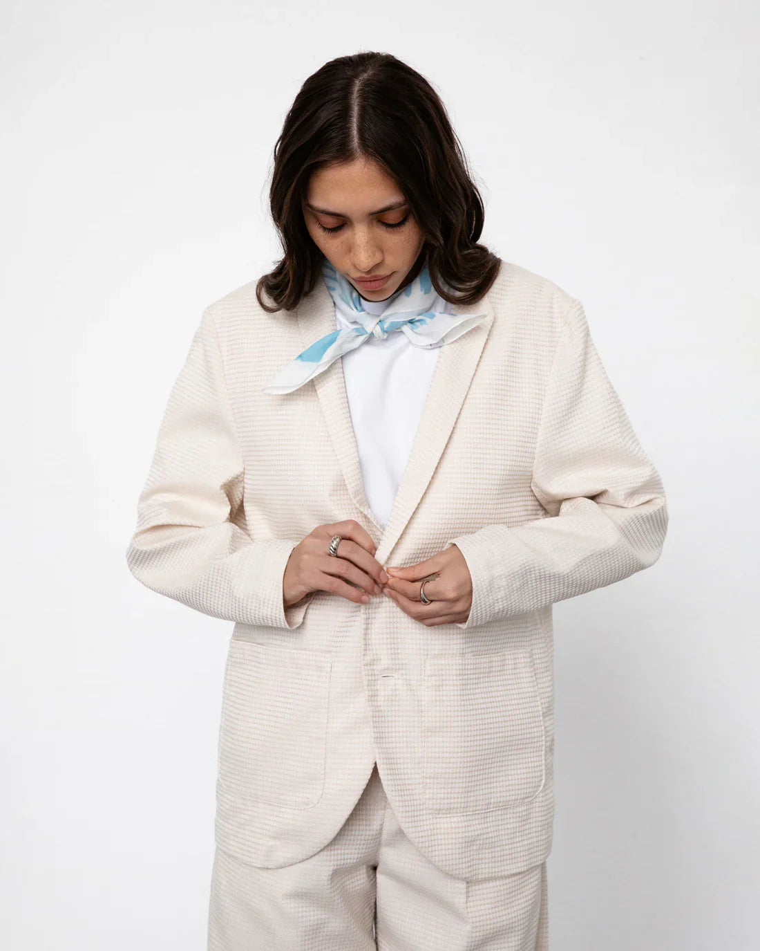 Workwear Blazer Waffle Sand