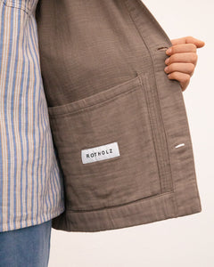 Unisex Light Overjacket Washed Brown